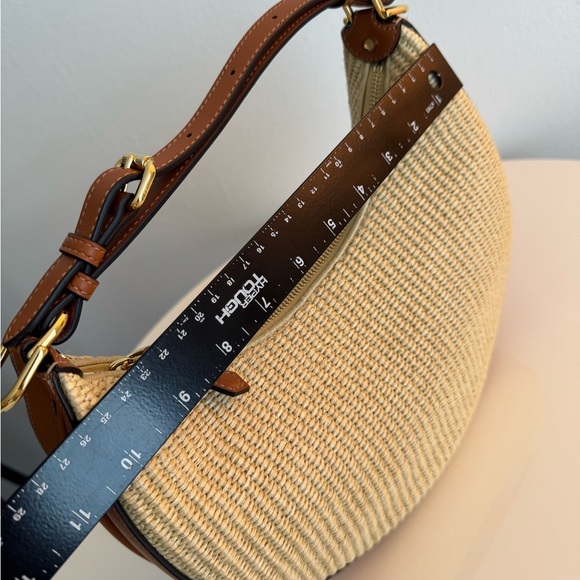 FENDI *NEW* Fendigraphy Raffia & Leather Bag with Dust Bag - Picture 13 of 17